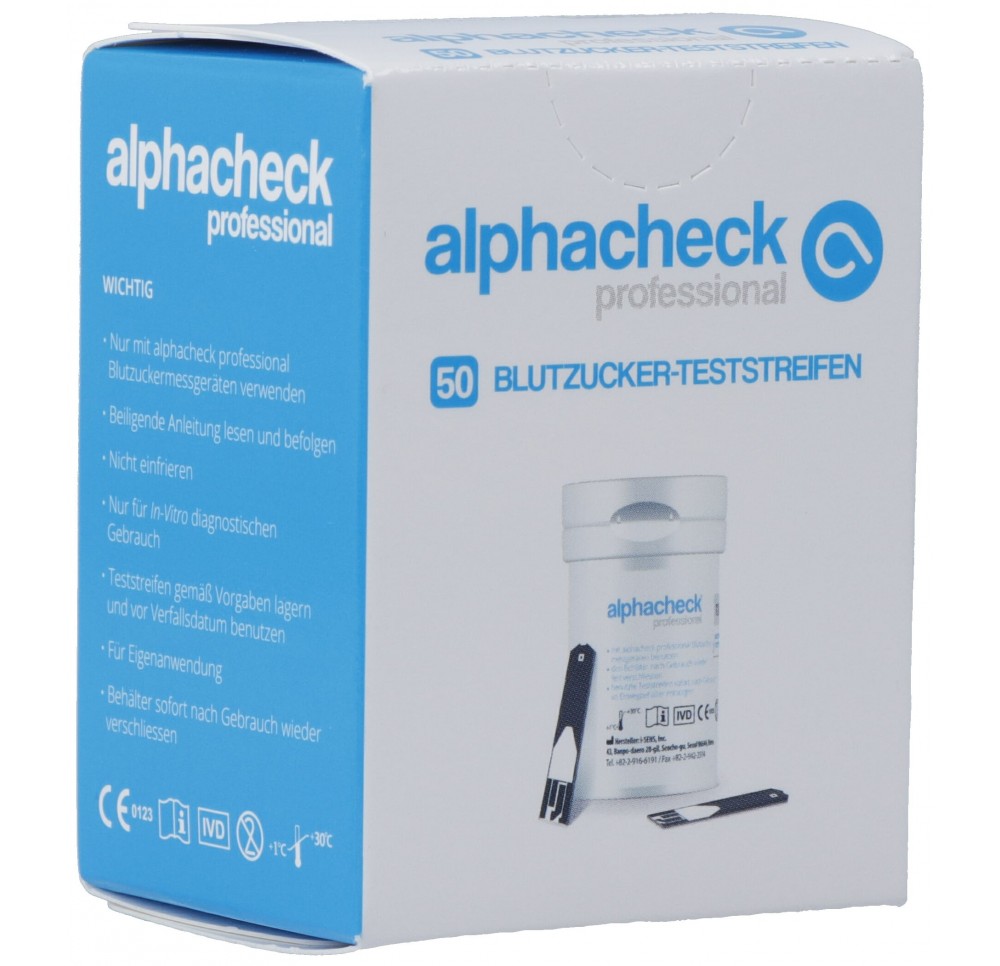 ALPHACHECK professional bandelettes réactiv 50 pce