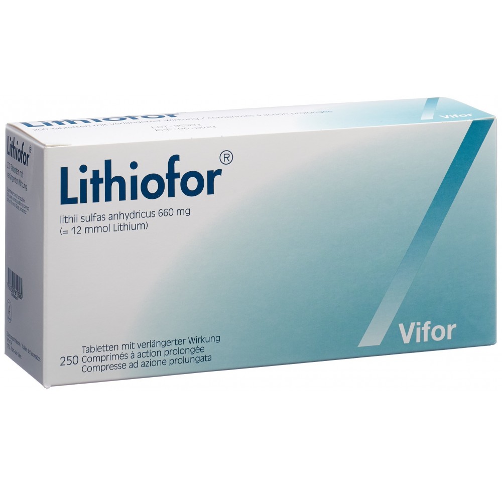 LITHIOFOR cpr ret 660 mg 250 pce