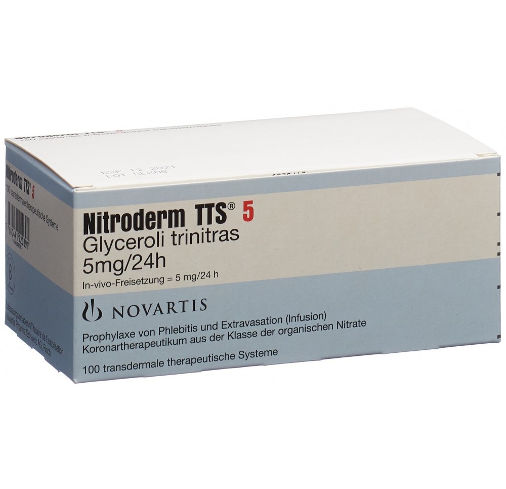 NITRODERM TTS 5 mg/24h sach 100 pce