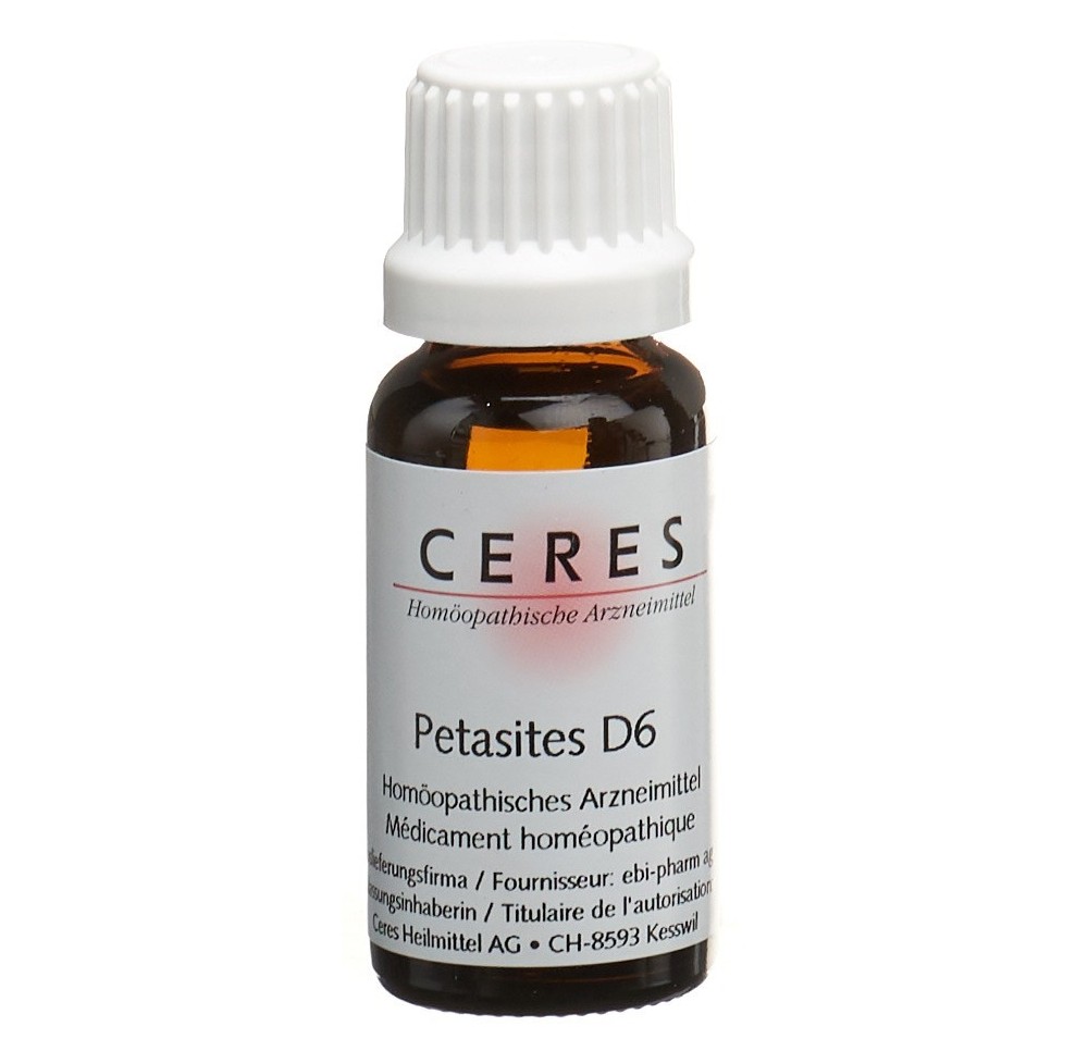 CERES petasites 6 D dilution fl 20 ml