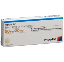 FUROSPIR Lactab 50mg/20mg 20 pce