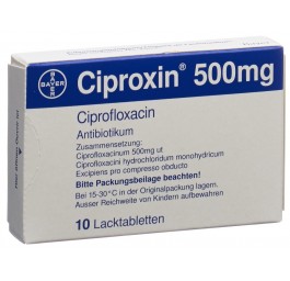 CIPROXINE cpr pell 500 mg 10 pce