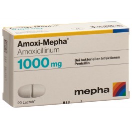 AMOXI Mepha Lactab 1000 mg 20 pce