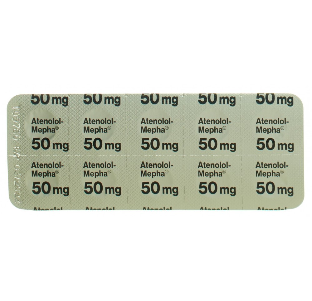 ATENOLOL Mepha Lactab 50 mg 100 pce