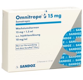 OMNITROPE cart SurePal sol inj 15 mg/1.5ml 5 pce
