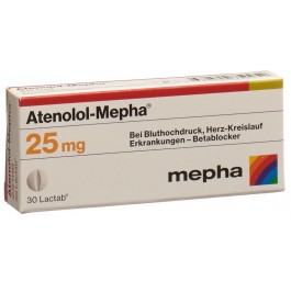 ATENOLOL Mepha Lactab 25 mg 30 pce