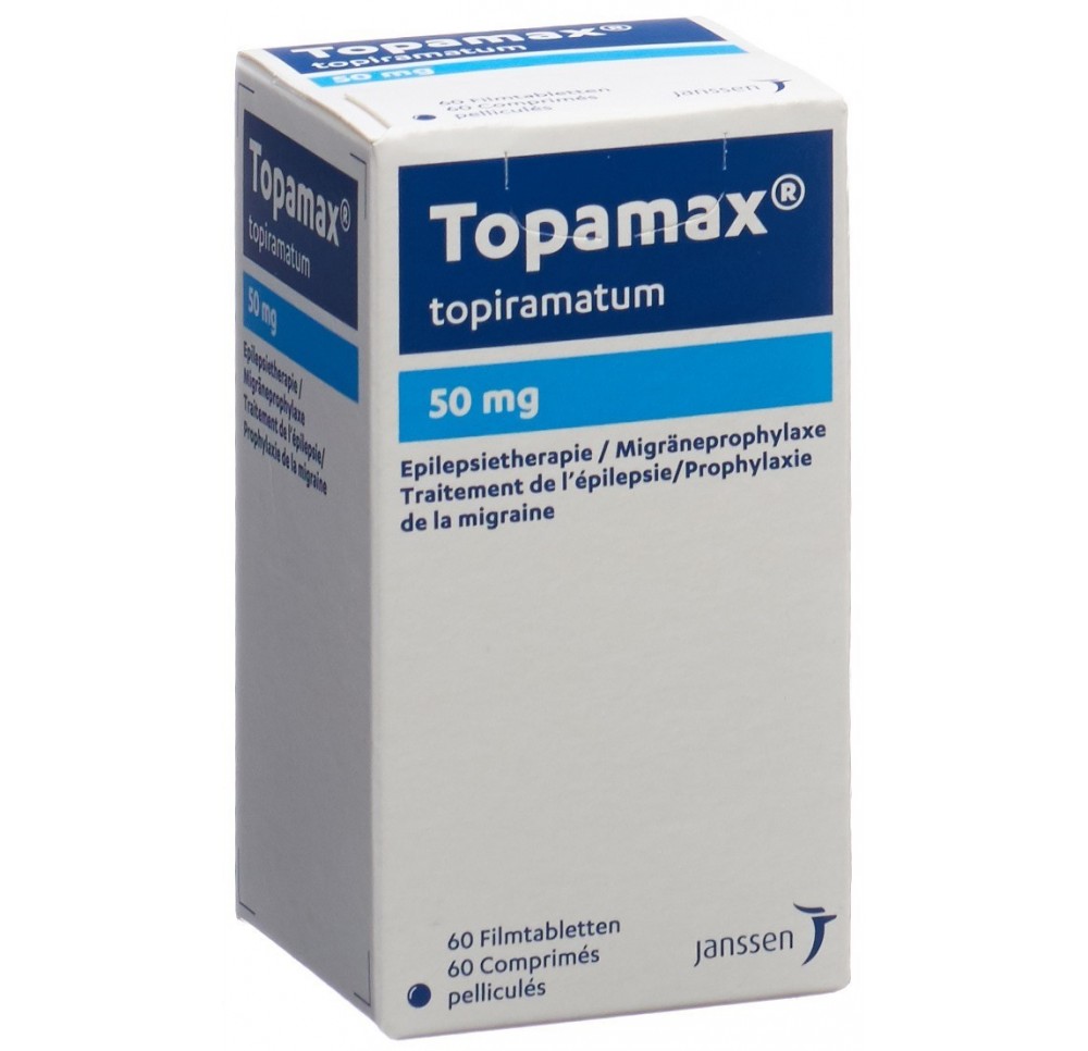 TOPAMAX cpr pell 50 mg bte 60 pce