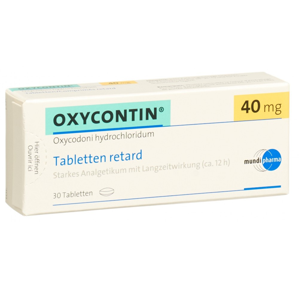 OXYCONTIN cpr ret 40 mg 30 pce