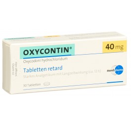 OXYCONTIN cpr ret 40 mg 30 pce