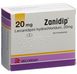 ZANIDIP cpr pell 20 mg 98 pce