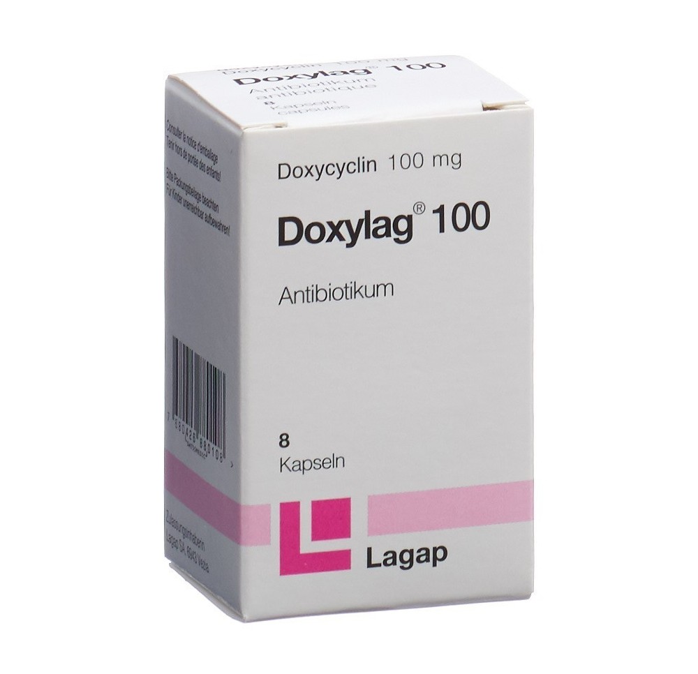 DOXYLAG caps 100 mg bte 8 pce