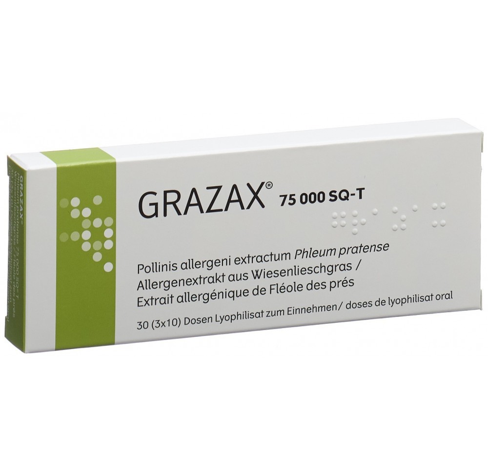 GRAZAX Lyophilisat oral 75000 SQ-T 30 x 1 dos