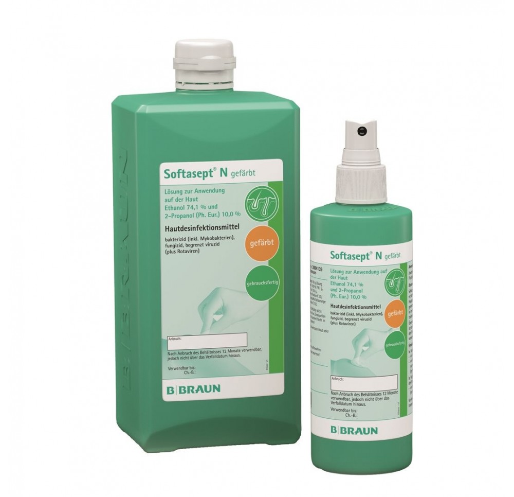 SOFTASEPT N coloré désinfect peau 20 fl 250 ml