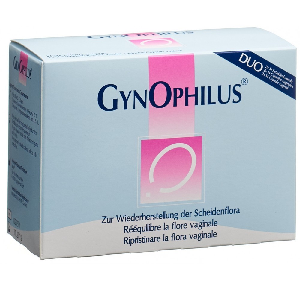 GYNOPHILUS capsules vaginales duo 2 x 14 pce