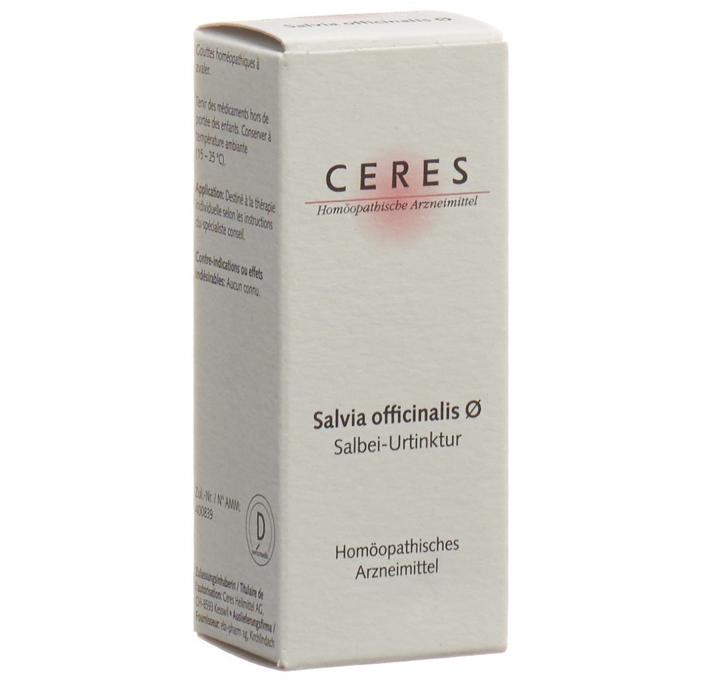 CERES salvia teint mère fl 20 ml