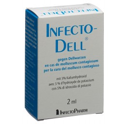 INFECTODELL en cas molluscum contagiosum sol 2 ml