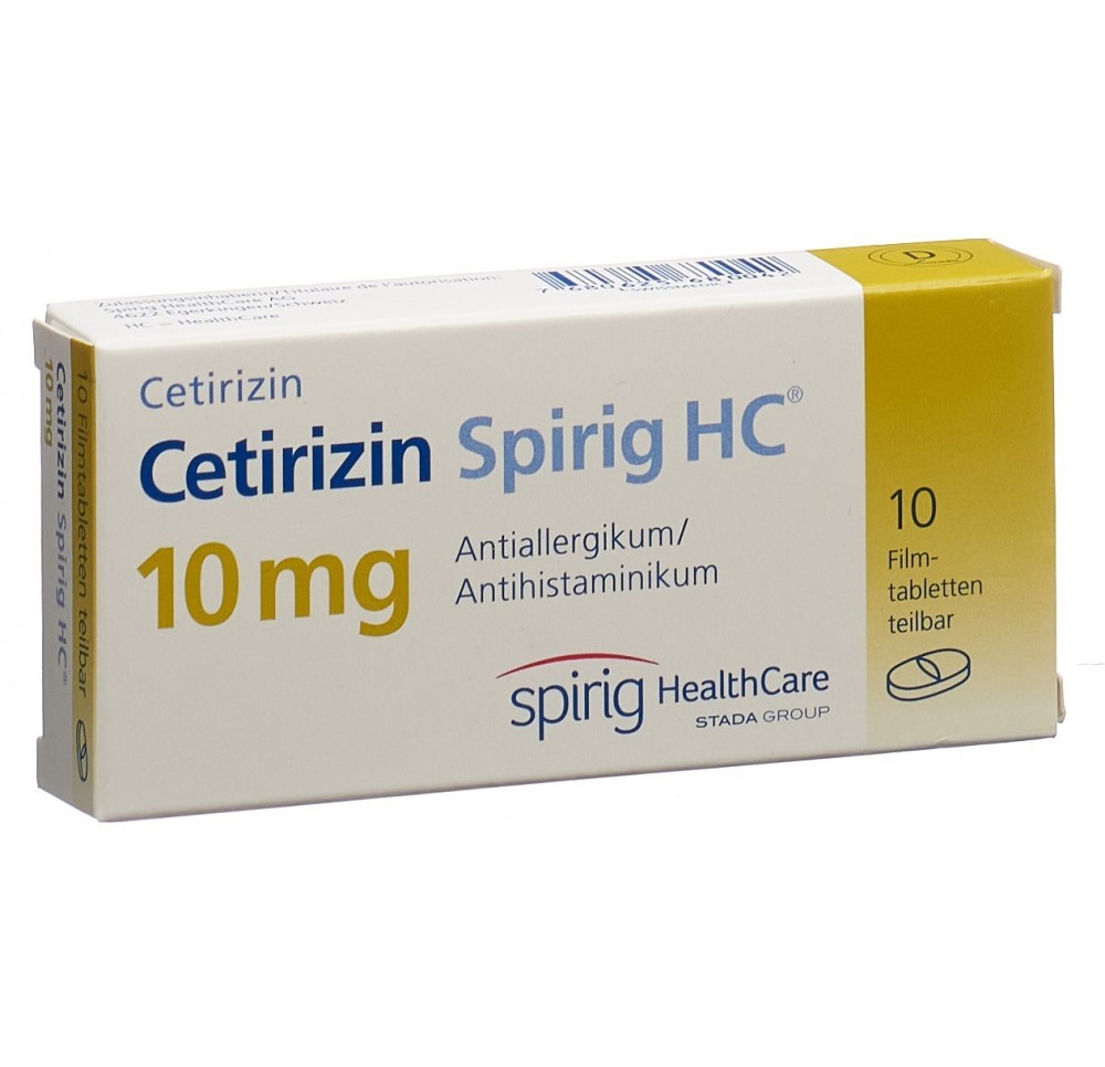 CETIRIZINE Spirig HC cpr pell 10 mg 10 pce