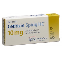 CETIRIZINE Spirig HC cpr pell 10 mg 10 pce