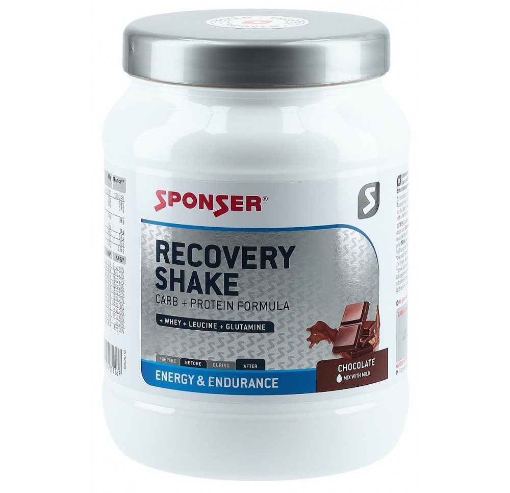 SPONSER Recovery Shake pdr Chocolate bte 900 g