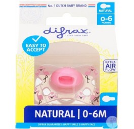 DIFRAX sucette natural 0-6M silicone