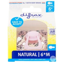 DIFRAX sucette natural 6+M silicone