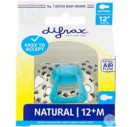 DIFRAX sucette natural 12+M silicone