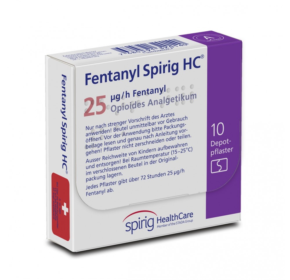 FENTANYL Spirig HC 25 mcg/h disp trans 10 pce