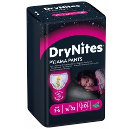 HUGGIES DRYNITES couches nuit girl 3-5ans 10 pce