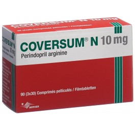 COVERSUM N cpr pell 10 mg bte 90 pce