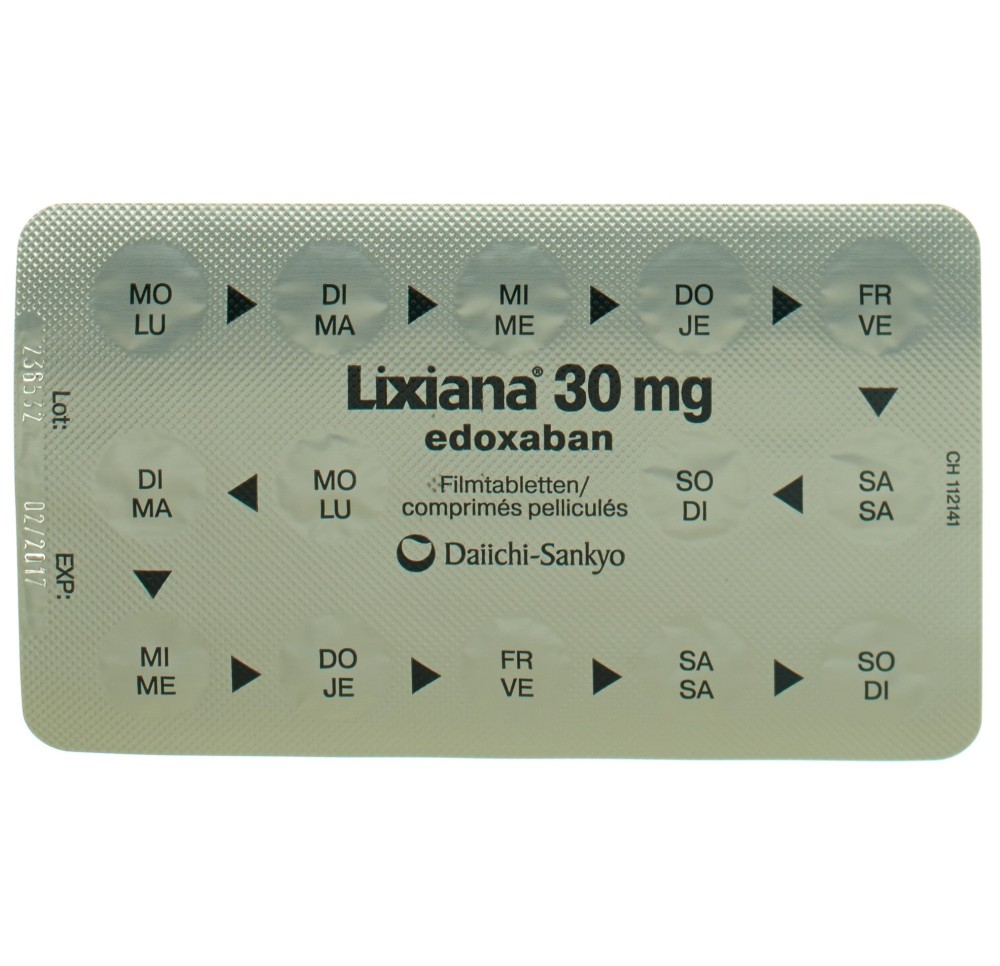 LIXIANA cpr pell 30 mg 98 pce LIXIANA cpr pell 30 mg 98 pce