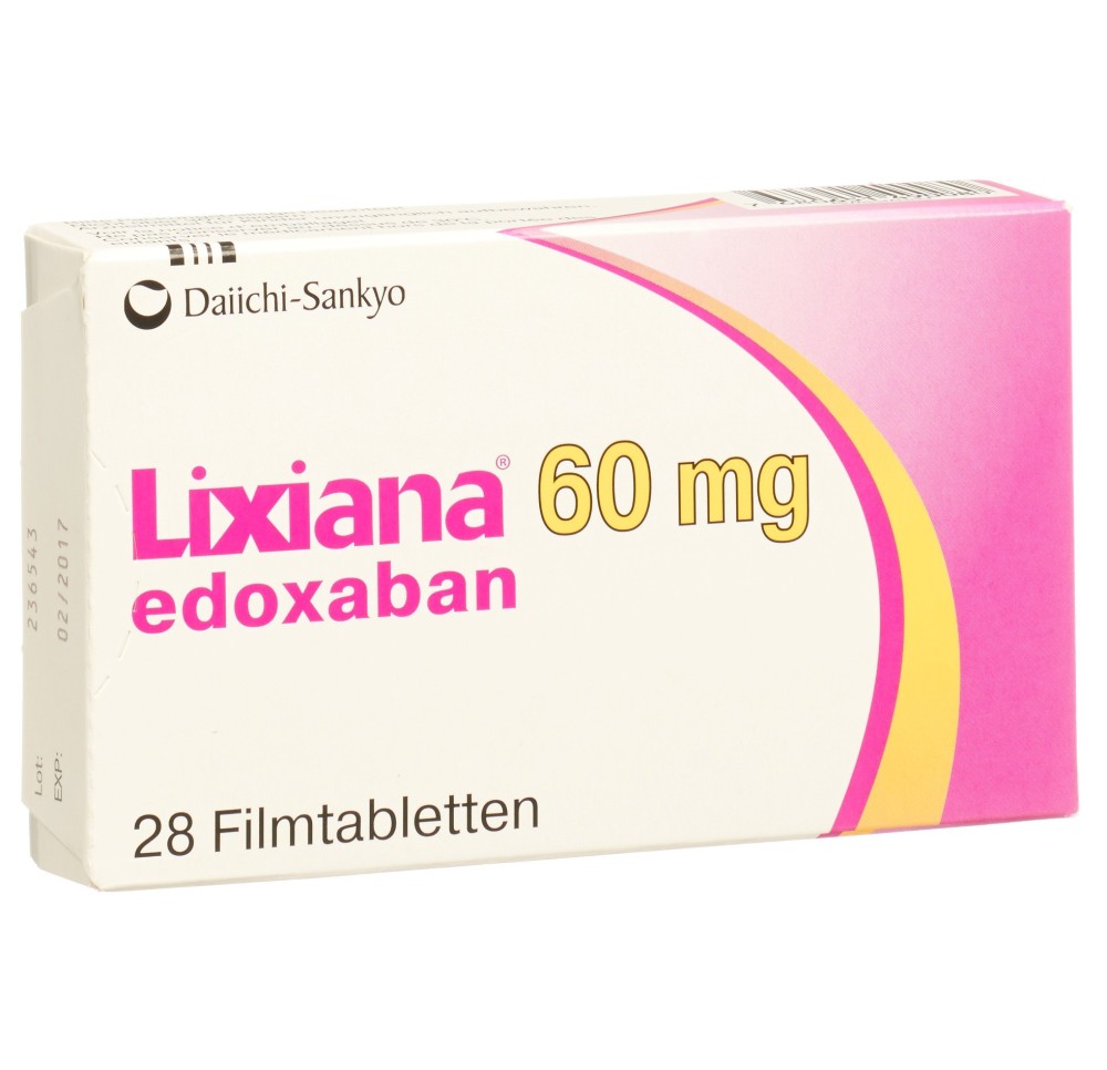 LIXIANA cpr pell 60 mg 28 pce LIXIANA cpr pell 60 mg 28 pce