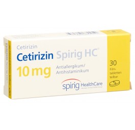 CETIRIZINE Spirig HC cpr pell 10 mg blist 30 pce