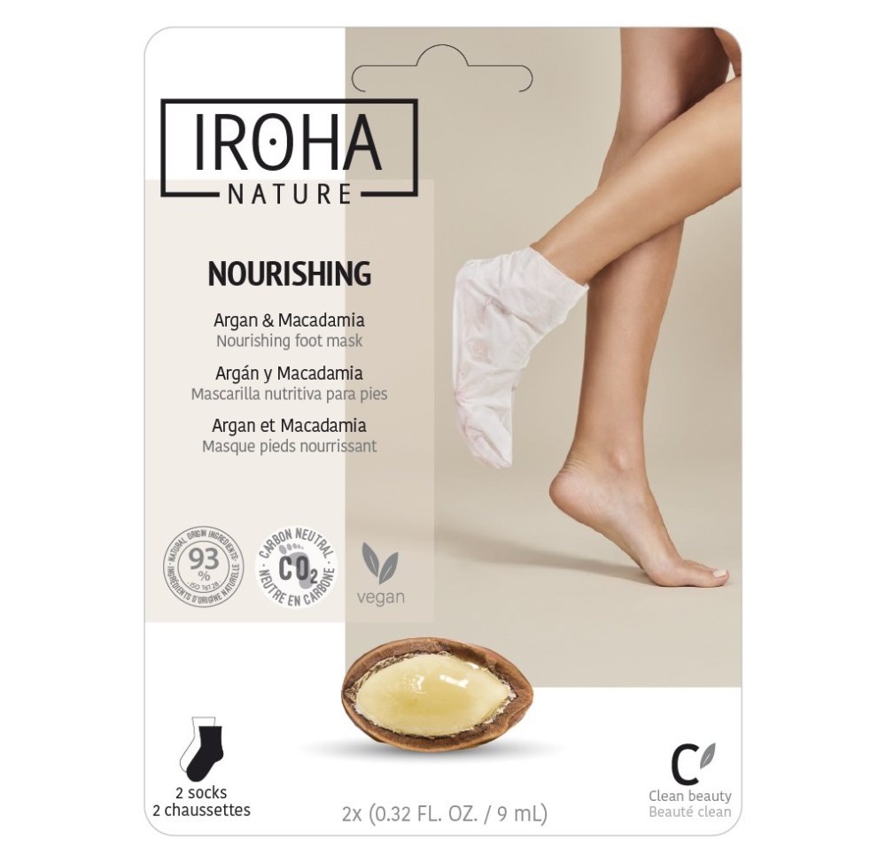 IROHA HANDS&FEET Foot Mask Socks Nour 2 x 9 ml IROHA HANDS&FEET Foot Mask Socks Nour 2 x 9 ml