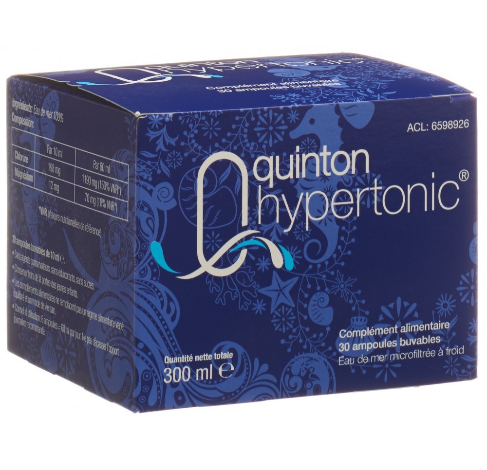 QUINTON hypertonic 21g/l amp buv 30 pce