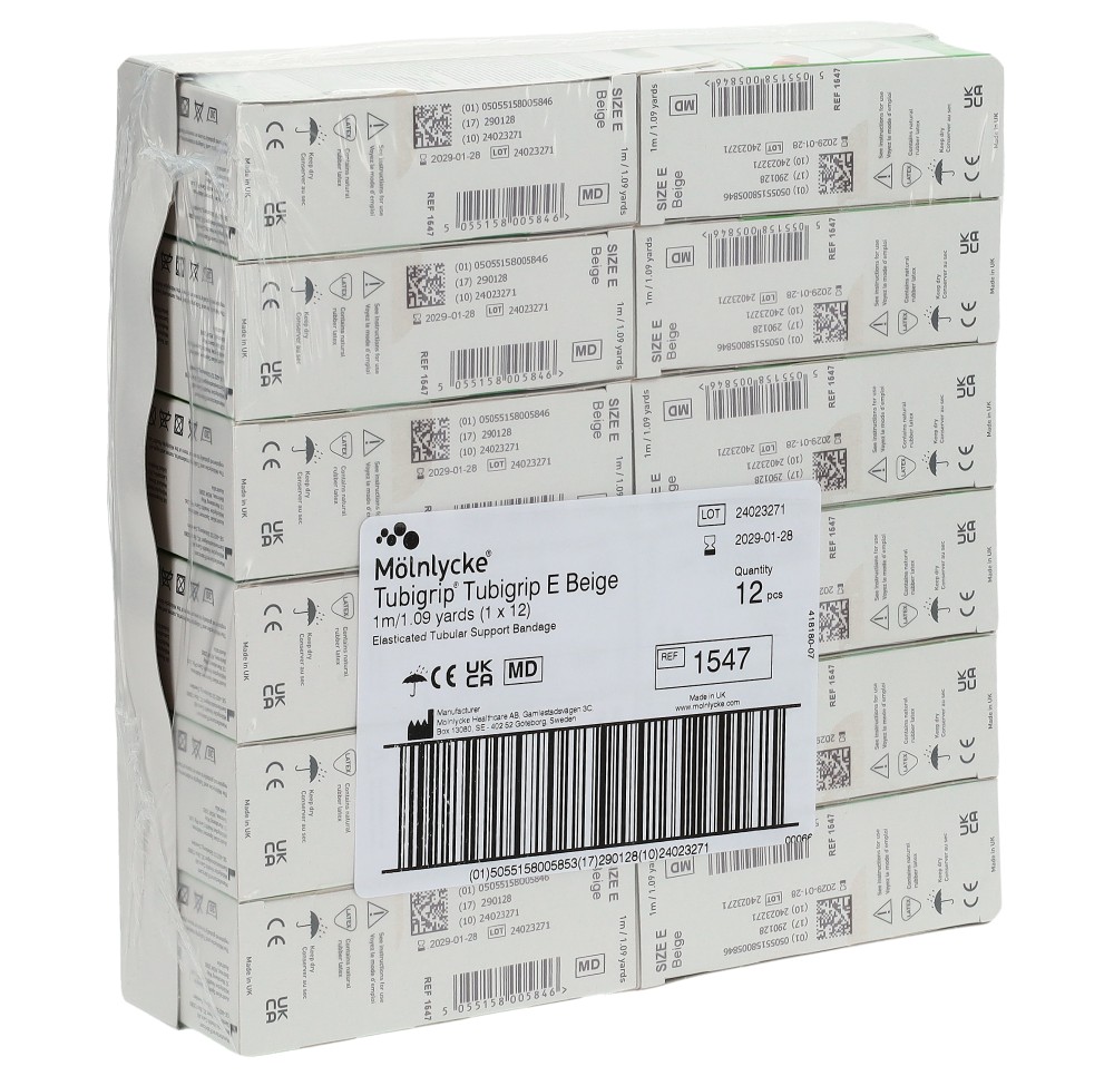 TUBIGRIP bandage tubulaire E 1mx8.75cm bei 12 pce
