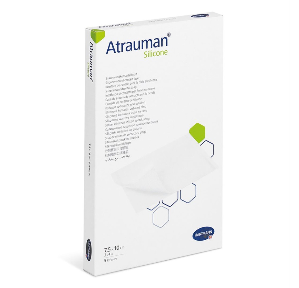 ATRAUMAN Silicone 20x30cm stérile 5 pce