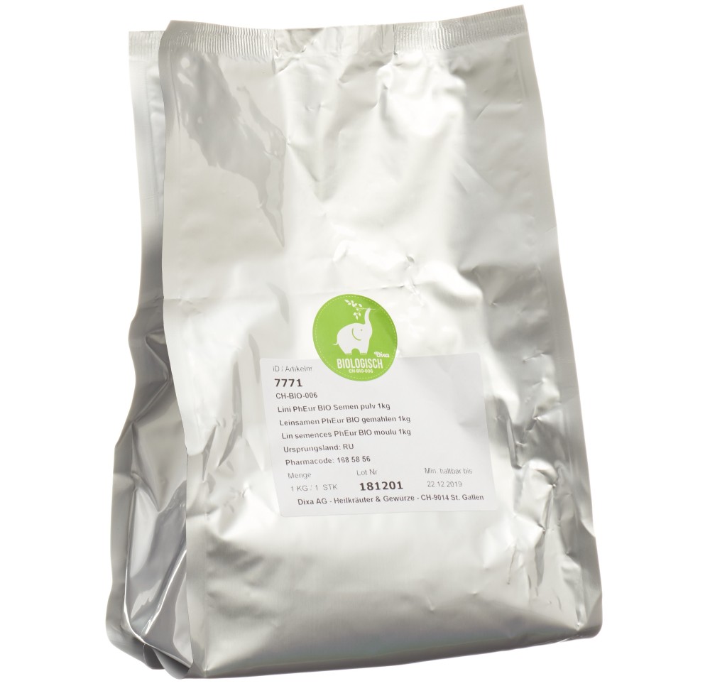 DIXA Lin semences PhEur BIO moulu 1 kg