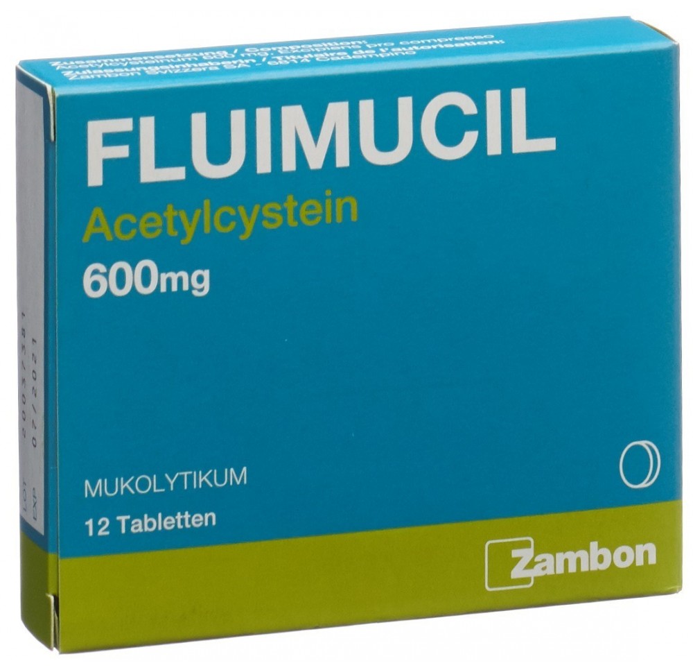 FLUIMUCIL cpr 600 mg (D) 12 pce