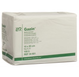 GAZIN compresses gaze 10x20cm 8p 17fils 100 pce