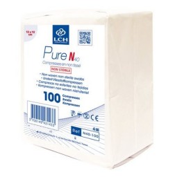 LCH compresses 10x10cm 40g/m2 4p nst blc 100 pce