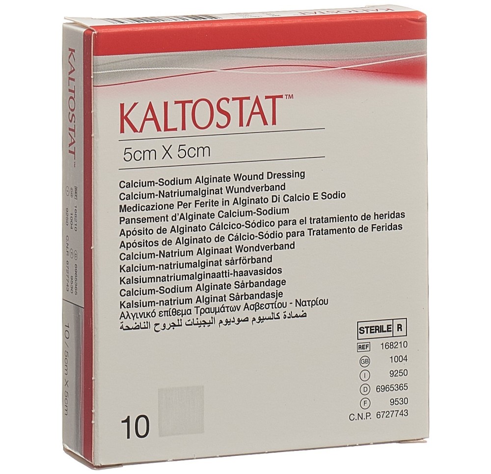 KALTOSTAT compresses 5x5cm stérile 10 pce KALTOSTAT compresses 5x5cm stérile 10 pce