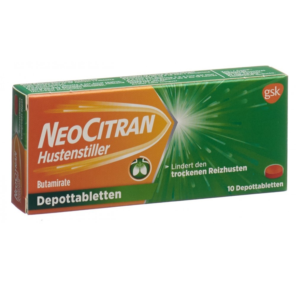 NEOCITRAN Antitussif cpr dépôt 50 mg 10 pce