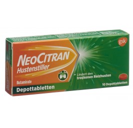 NEOCITRAN Antitussif cpr dépôt 50 mg 10 pce