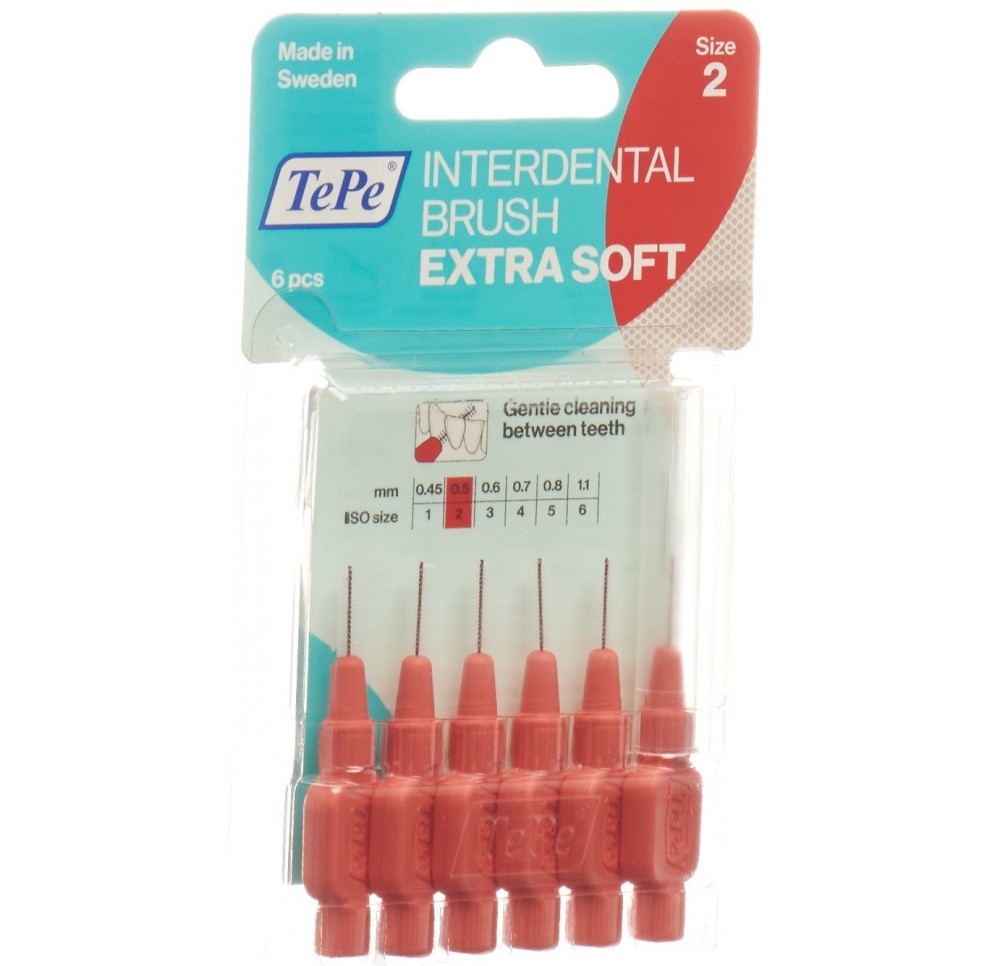 TEPE Interden Brush 0.50mm x-soft rou blist 6 pce