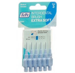 TEPE Interden Brush 0.60mm x-soft bl blist 6 pce