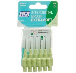 TEPE Interden Brush 0.8mm x-soft vert blist 6 pce