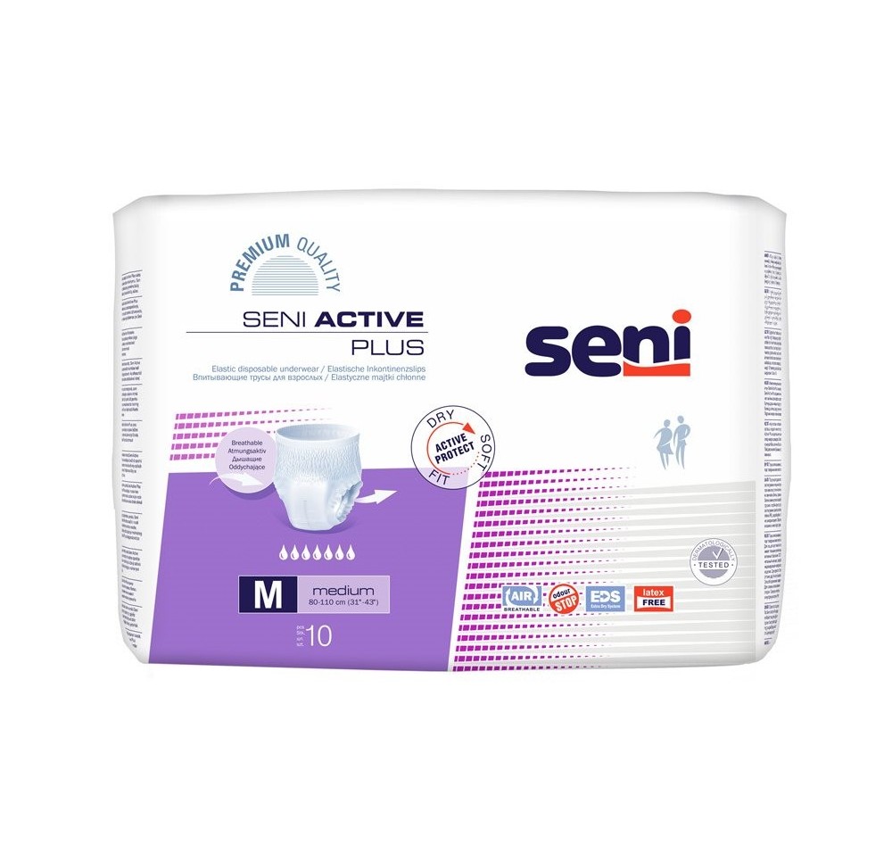 SENI Active Plus Pants M 8 x 10 pce