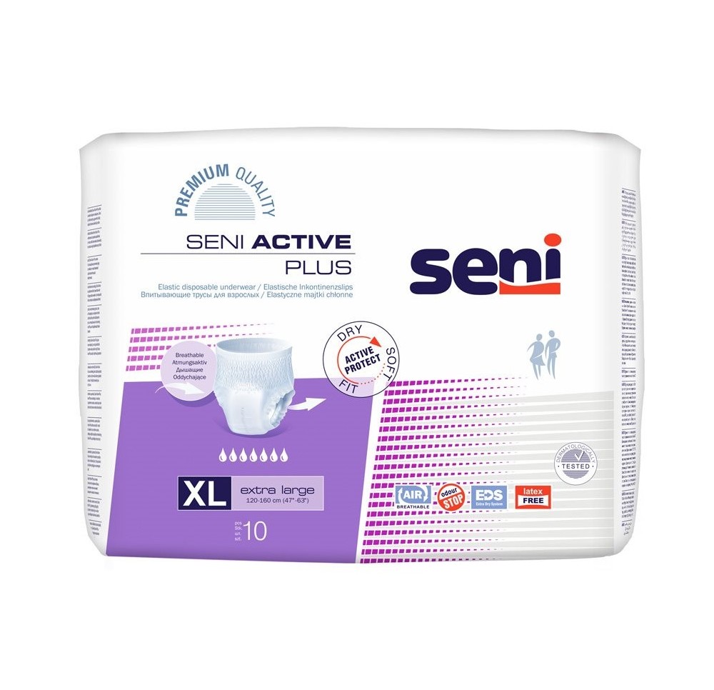 SENI Active Plus Pants XL 10 pce