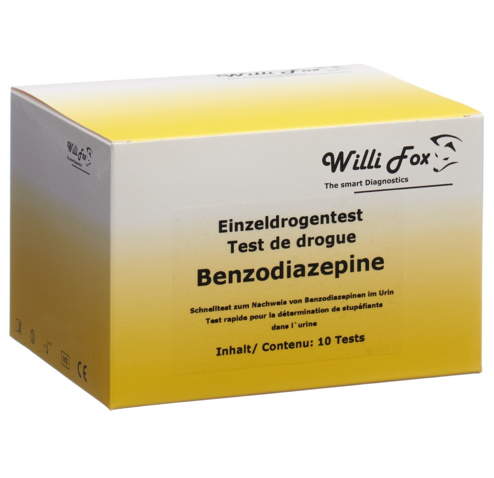 WILLI FOX test drogue cas unit benzodia uri 10 pce