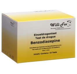 WILLI FOX test drogue cas unit benzodia uri 10 pce